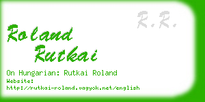 roland rutkai business card